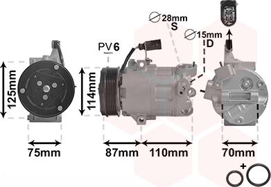 TQ TQ-5801K705 - Compressor, air conditioning autospares.lv