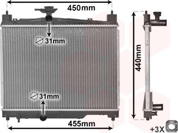 TQ TQ-53002251 - Radiator, engine cooling autospares.lv