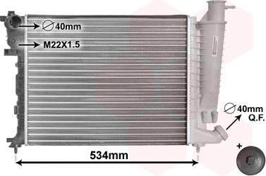 TQ TQ-09002059 - Radiator, engine cooling autospares.lv