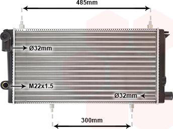 TQ TQ-09002073 - Radiator, engine cooling autospares.lv