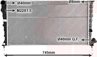 TQ TQ-09002142 - Radiator, engine cooling autospares.lv