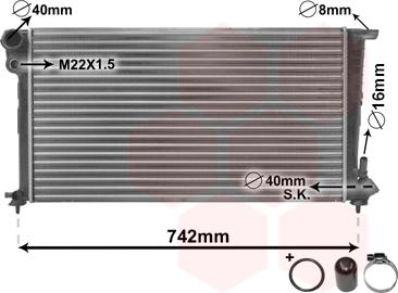 TQ TQ-09002159 - Radiator, engine cooling autospares.lv