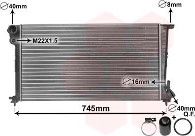 TQ TQ-09002153 - Radiator, engine cooling autospares.lv