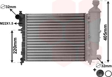 TQ TQ-09002115 - Radiator, engine cooling autospares.lv