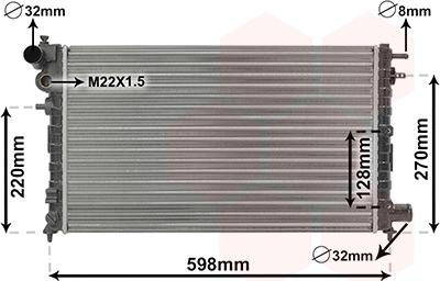 TQ TQ-09002120 - Radiator, engine cooling autospares.lv