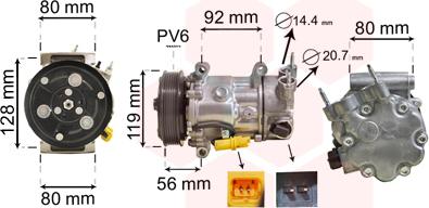 TQ TQ-0900K255 - Compressor, air conditioning autospares.lv