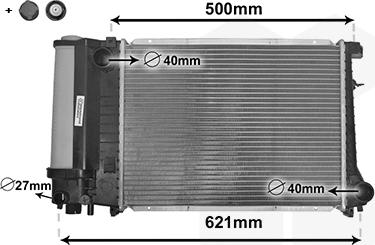 TQ TQ-06002135 - Radiator, engine cooling autospares.lv