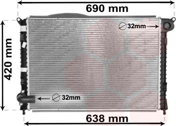 TQ TQ-06002286 - Radiator, engine cooling autospares.lv