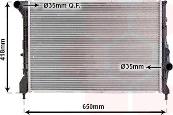 TQ TQ-01002083 - Radiator, engine cooling autospares.lv