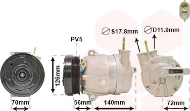 TQ TQ-0800K066 - Compressor, air conditioning autospares.lv