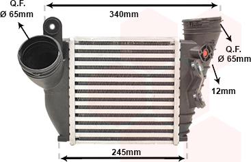 TQ TQ-03004354 - Intercooler, charger autospares.lv