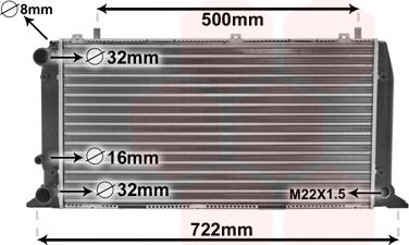 TQ TQ-03002047 - Radiator, engine cooling autospares.lv