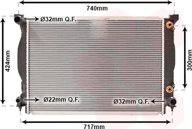 TQ TQ-03002205 - Radiator, engine cooling autospares.lv