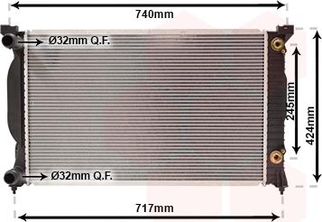 TQ TQ-03002202 - Radiator, engine cooling autospares.lv