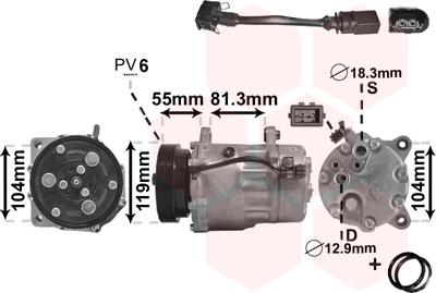 TQ TQ-0300K003 - Compressor, air conditioning autospares.lv