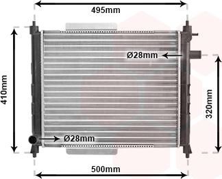 TQ TQ-02002110 - Radiator, engine cooling autospares.lv