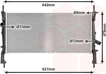 TQ TQ-18002405 - Radiator, engine cooling autospares.lv