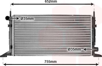 TQ TQ-18002078 - Radiator, engine cooling autospares.lv