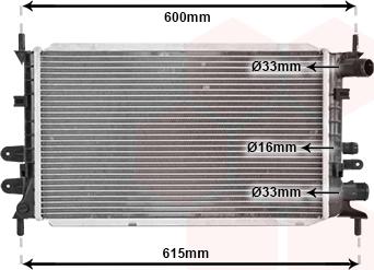 TQ TQ-18002148 - Radiator, engine cooling autospares.lv