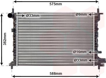 TQ TQ-18002219 - Radiator, engine cooling autospares.lv