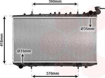 TQ TQ-13002094 - Radiator, engine cooling autospares.lv