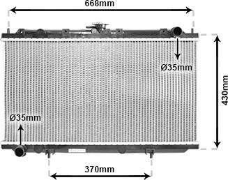 TQ TQ-13002179 - Radiator, engine cooling autospares.lv