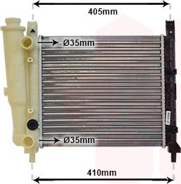 TQ TQ-17002076 - Radiator, engine cooling autospares.lv