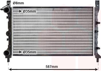 TQ TQ-17002078 - Radiator, engine cooling autospares.lv