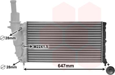 TQ TQ-17002140 - Radiator, engine cooling autospares.lv