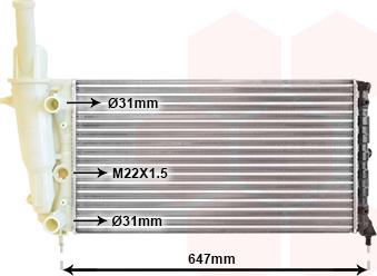 TQ TQ-17002141 - Radiator, engine cooling autospares.lv