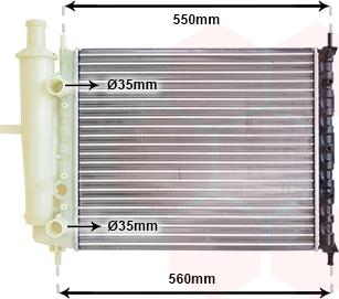 TQ TQ-17002159 - Radiator, engine cooling autospares.lv