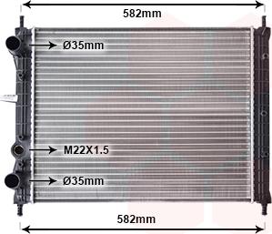 TQ TQ-17002161 - Radiator, engine cooling autospares.lv