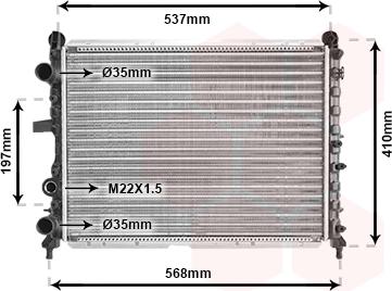 TQ TQ-17002109 - Radiator, engine cooling autospares.lv