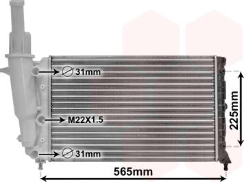 TQ TQ-17002139 - Radiator, engine cooling autospares.lv