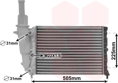 TQ TQ-17002138 - Radiator, engine cooling autospares.lv