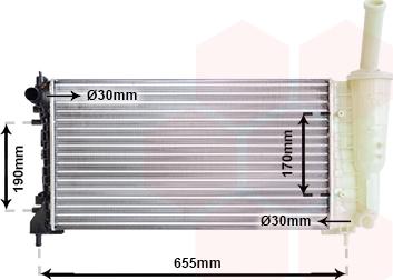 TQ TQ-17002297 - Radiator, engine cooling autospares.lv