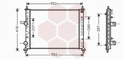 TQ TQ-17002249 - Radiator, engine cooling autospares.lv