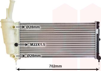 TQ TQ-17002200 - Radiator, engine cooling autospares.lv