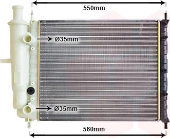 TQ TQ-17002233 - Radiator, engine cooling autospares.lv