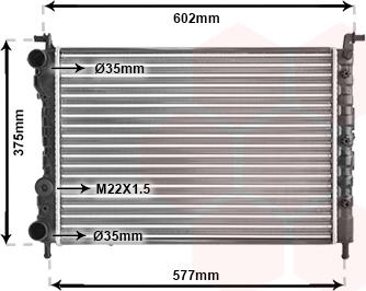 TQ TQ-17002224 - Radiator, engine cooling autospares.lv