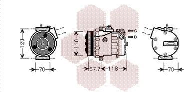 TQ TQ-1700K384 - Compressor, air conditioning autospares.lv