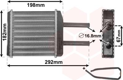 TQ TQ-81006024 - Heat Exchanger, interior heating autospares.lv