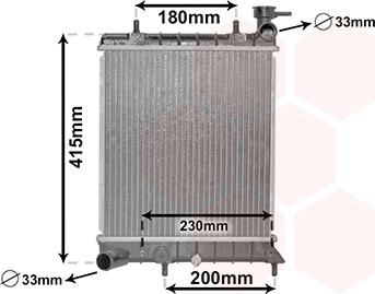 TQ TQ-82002085 - Radiator, engine cooling autospares.lv