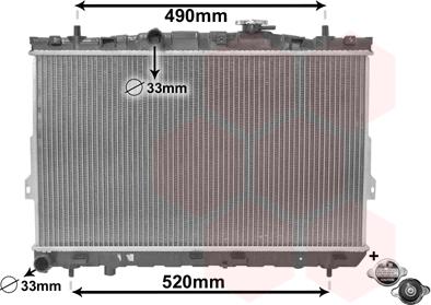 TQ TQ-82002104 - Radiator, engine cooling autospares.lv