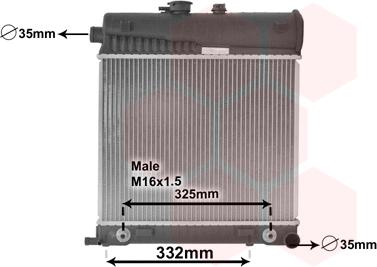 TQ TQ-30002150 - Radiator, engine cooling autospares.lv