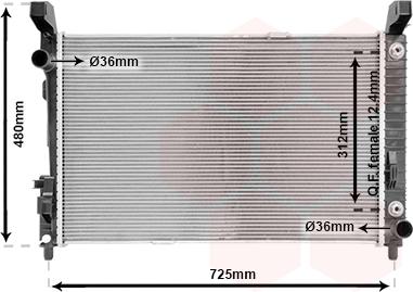 TQ TQ-30002364 - Radiator, engine cooling autospares.lv