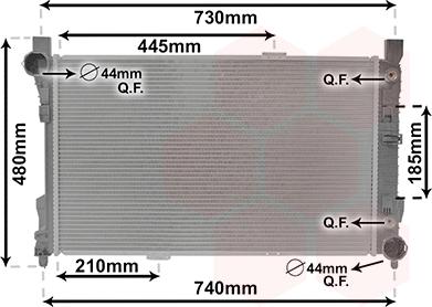 TQ TQ-30002286 - Radiator, engine cooling autospares.lv