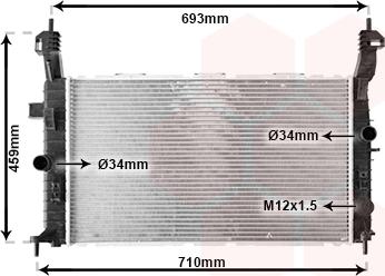 TQ TQ-37002431 - Radiator, engine cooling autospares.lv