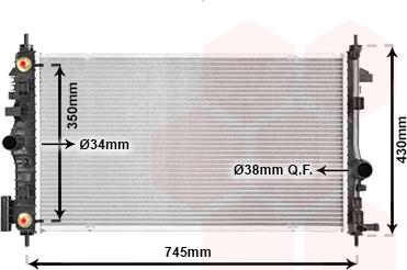 TQ TQ-37002473 - Radiator, engine cooling autospares.lv