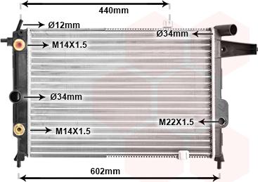 TQ TQ-37002120 - Radiator, engine cooling autospares.lv